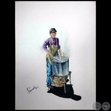 Servidor de mi Tierra - Acuarela de Marco Reynaldi - Año 2015